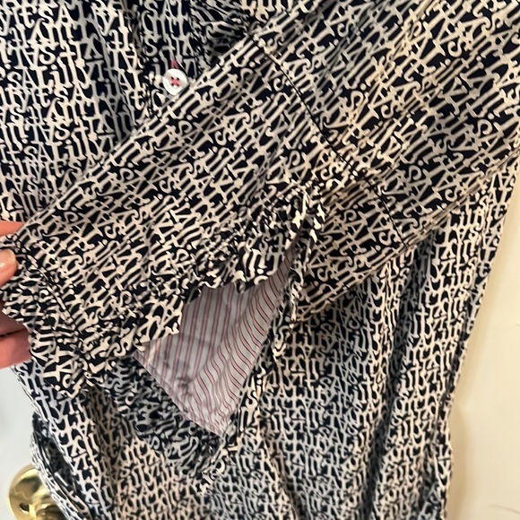 Lilly Pulitzer It’s A Lilly Dress Belted Dress, Long Sleeve, Navy White, Size 4 - Picture 3 of 4